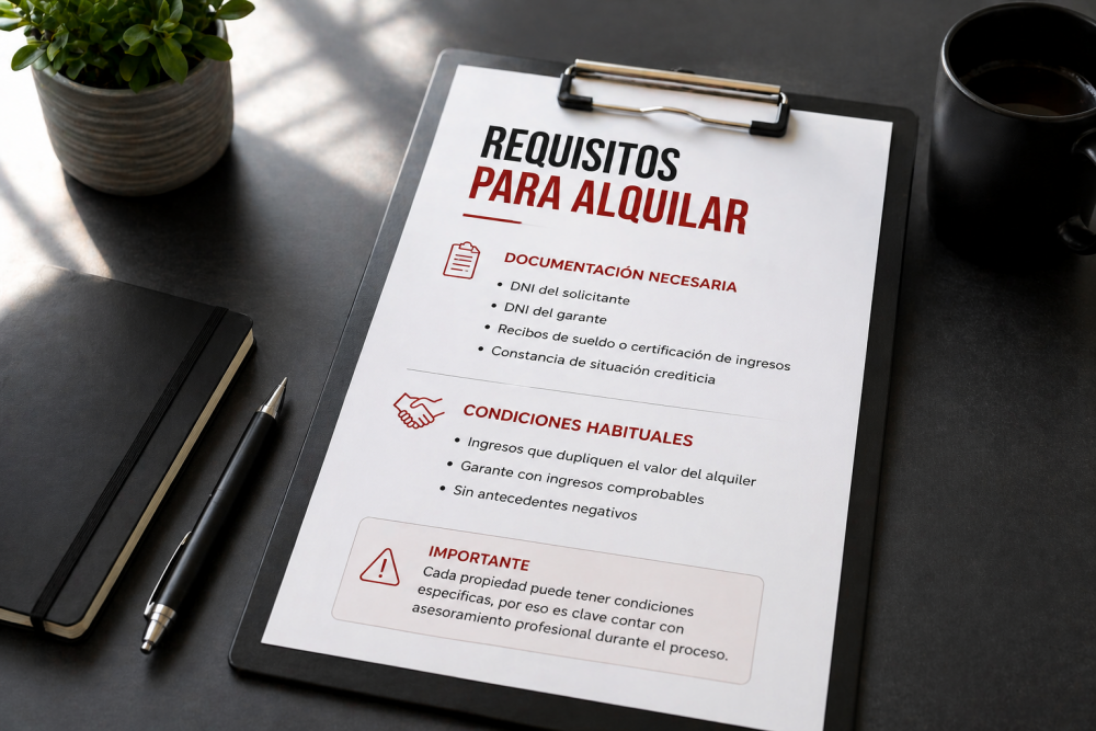 Requisitos para alquilar